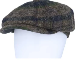 Hatteras Beeswax Grey/Navy/Green Flatcap - Stetson