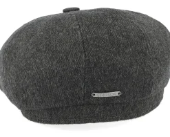 Hatteras Cashmere Navy Flat Cap - Stetson