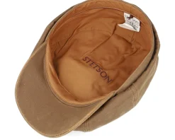 Hatteras Co/Pes Brown Flat Cap - Stetson