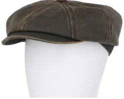 Hatteras Co/Pes Ef Brown Flat Cap - Stetson