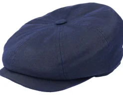 Hatteras Co/Pes Navy Flat Cap - Stetson