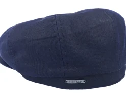 Hatteras Co/Pes Navy Flat Cap - Stetson