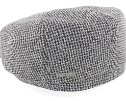 Hatteras Cotton Jersey Blue/White Flat Cap - Stetson