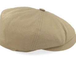 Hatteras Cotton Khaki Flat Cap - Stetson