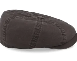 Hatteras Delave Organic Cotton Brown Flat Cap - Stetson