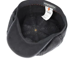 Hatteras Delave Organic Cotton Grey Flat Cap - Stetson