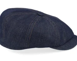 Hatteras Denim Sustainable Blue Flat Cap - Stetson
