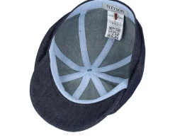 Hatteras Denim Sustainable Blue Flat Cap - Stetson