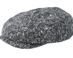 Hatteras Donegal Black Flat Cap - Stetson