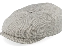 Hatteras Herringbone Sustainable Stone Flat Cap - Stetson