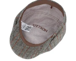 Hatteras Herringbone Virgin Wool Flat Cap - Stetson