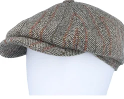 Hatteras Herringbone Virgin Wool Flat Cap - Stetson
