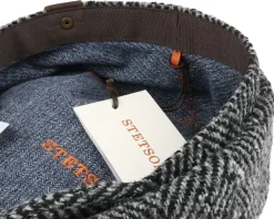 Hatteras Herringbone WV Flat Cap - Stetson