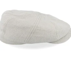 Hatteras Linen Sustainable Beige Flat Cap - Stetson