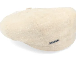 Hatteras Linen/Silk Beige Flat Cap - Stetson