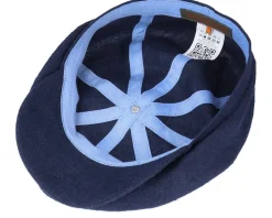 Hatteras Linen/Silk Navy Flat Cap - Stetson