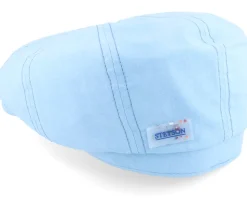Hatteras Organic Cotton Sustainable Blue Flatcap - Stetson