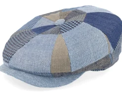 Hatteras Patchwork Denim Flat Cap - Stetson