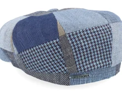 Hatteras Patchwork Denim Flat Cap - Stetson