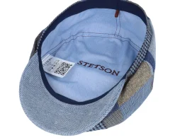 Hatteras Patchwork Denim Flat Cap - Stetson