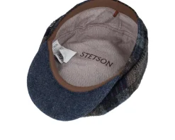 Hatteras Patchwork Multicolor Patchwork Flat Cap - Stetson