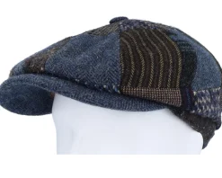 Hatteras Patchwork Multicolor Patchwork Flat Cap - Stetson