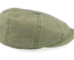 Hatteras Ripstop Olive Flat Cap - Stetson