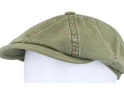 Hatteras Ripstop Olive Flat Cap - Stetson