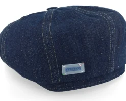Hatteras Sustainable Denim Blue Flat Cap - Stetson