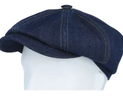 Hatteras Sustainable Denim Blue Flat Cap - Stetson