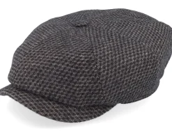 Hatteras Wool Black/Brown Flatcap - Stetson