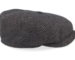 Hatteras Wool Black/Brown Flatcap - Stetson