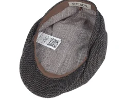 Hatteras Wool Black/Brown Flatcap - Stetson