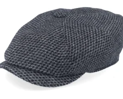 Hatteras Wool Black/Charcoal Flatcap - Stetson