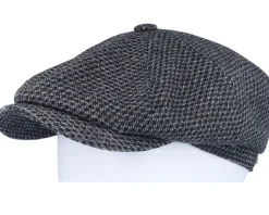Hatteras Wool Black/Charcoal Flatcap - Stetson