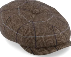 Hatteras Wool Brown Flat Cap - Stetson