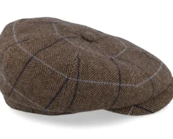 Hatteras Wool Brown Flat Cap - Stetson