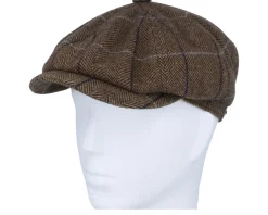 Hatteras Wool Brown Flat Cap - Stetson