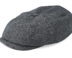 Hatteras Wool Dark Grey Flat Cap - Stetson