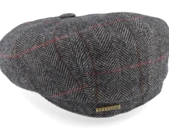 Hatteras Wool Grey Flat Cap - Stetson