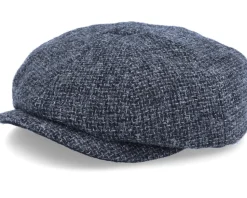 Hatteras Wool Heather Black Flat Cap - Stetson