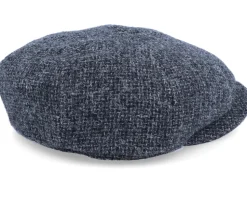 Hatteras Wool Heather Black Flat Cap - Stetson