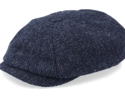 Hatteras Wool Navy Flat Cap - Stetson