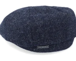 Hatteras Wool Navy Flat Cap - Stetson