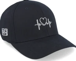 Heart & Heartbeat Black Snapback - Fair