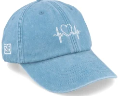 Heart & Heartbeat Washed Denim Dad Cap - Fair