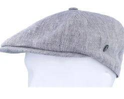 Heather Grey Flat Cap - City Sport