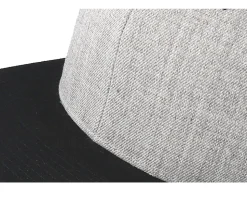 Heather Grey/Black Snapback - Yupoong