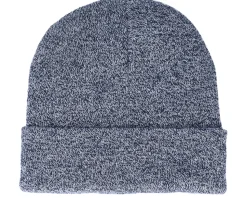 Heather Navy Cuff Blank Beanie - Beechfield