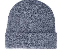 Heather Navy Cuff Blank Beanie - Beechfield